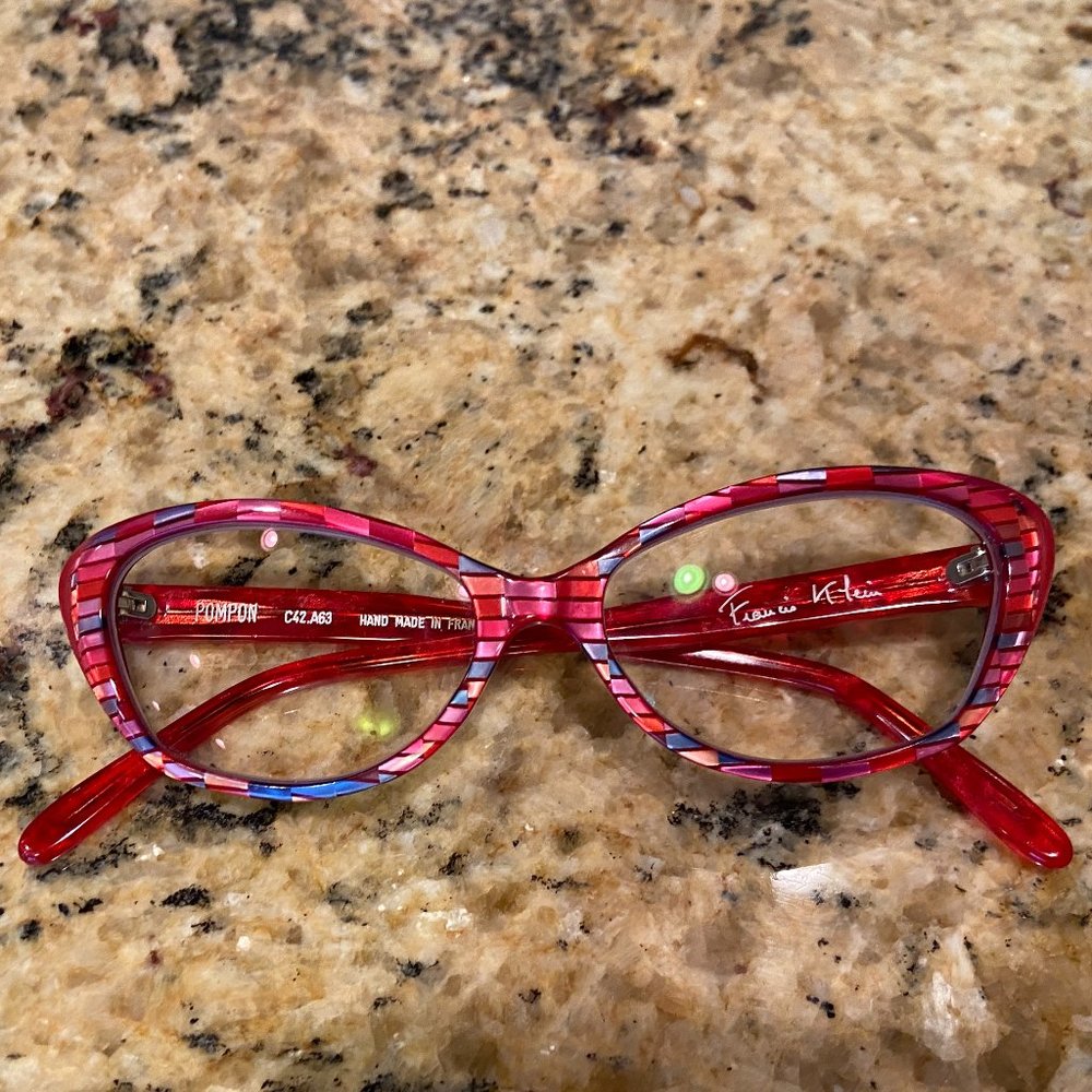 Francis Klein Pompon Eyeglass Frames